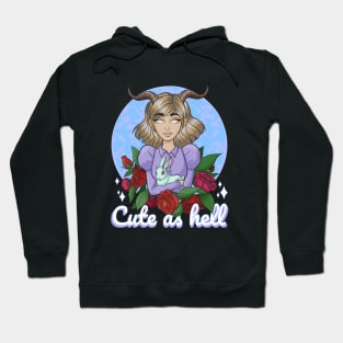 Cute as hell - demon girl Hoodie